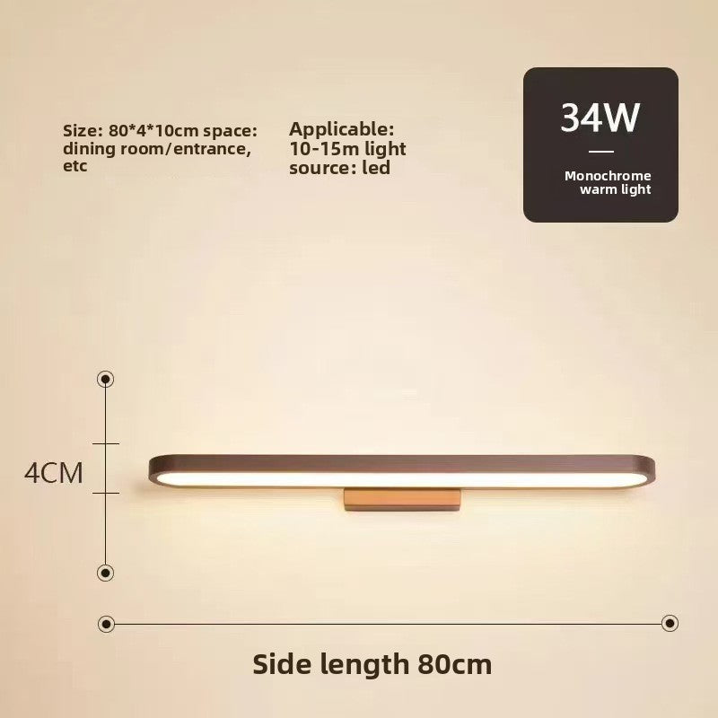 Minimalist LED Mirror Front Light with Adjustable Illumination