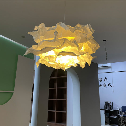 Japanese Wabi-Sabi Paper Cloud Chandelier