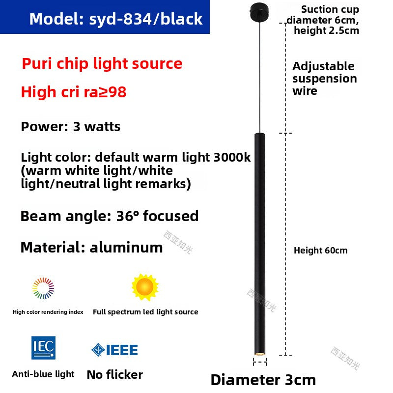 Bar counter long pendant lamp