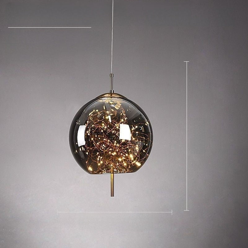 Nordic Glass Pendant Lamp for Bedroom Dining Room