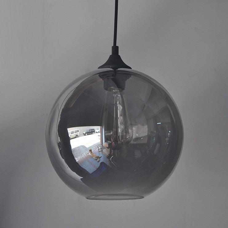 Retro Glass Spherical Pendant Lighting