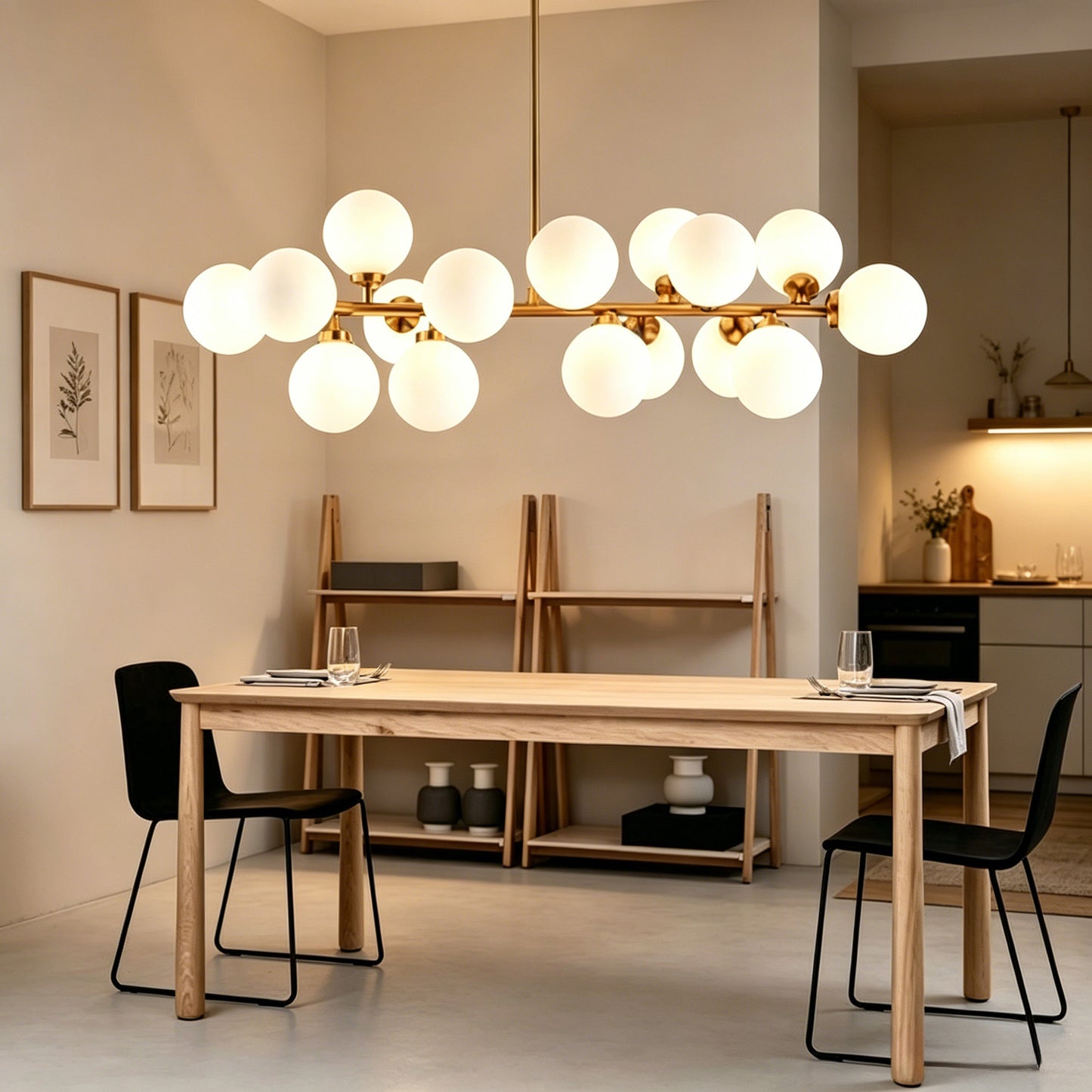Nordic Molecular Glass Chandelier Lighting