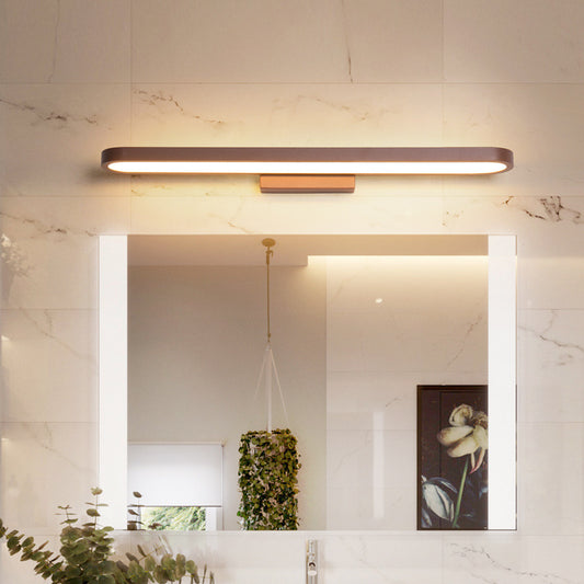 Minimalist LED Mirror Front Light with Adjustable Illumination