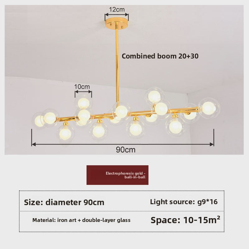 Nordic Molecular Glass Chandelier Lighting