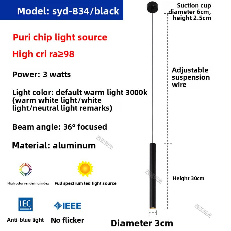 Bar counter long pendant lamp