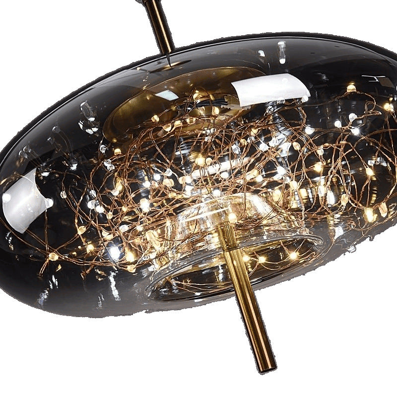 Nordic Glass Pendant Lamp for Bedroom Dining Room