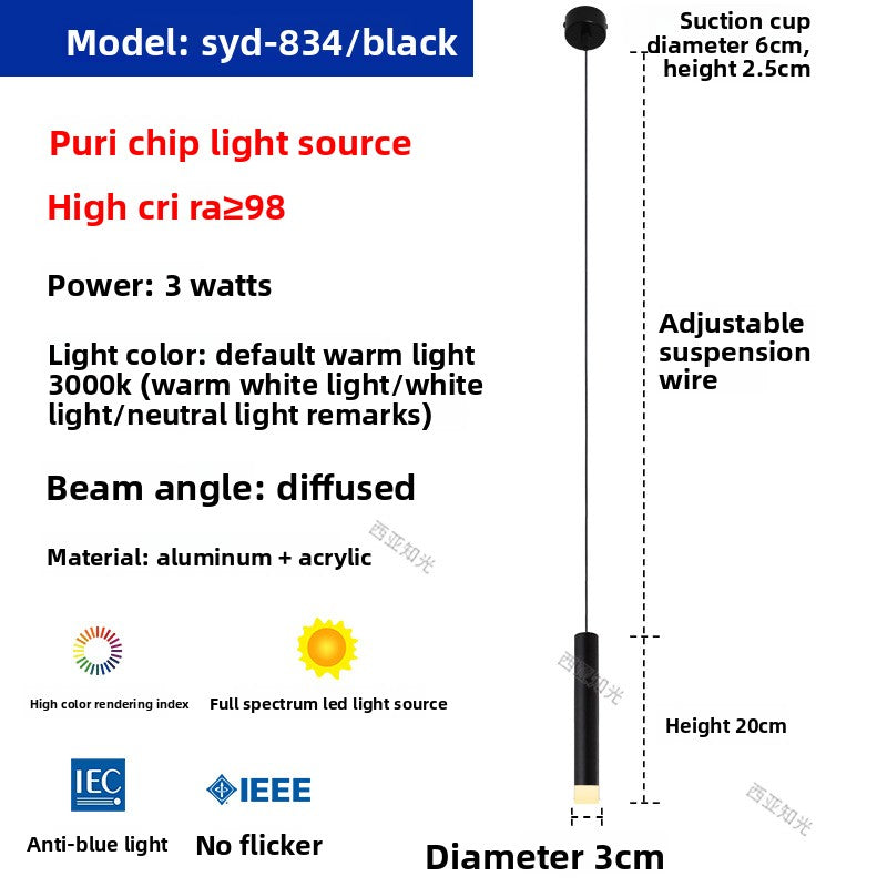 Bar counter long pendant lamp