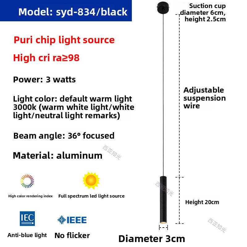 Bar counter long pendant lamp