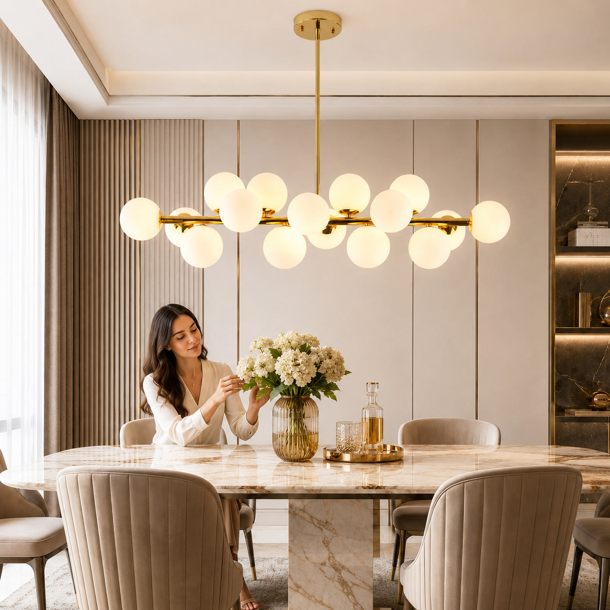 Nordic Molecular Glass Chandelier Lighting