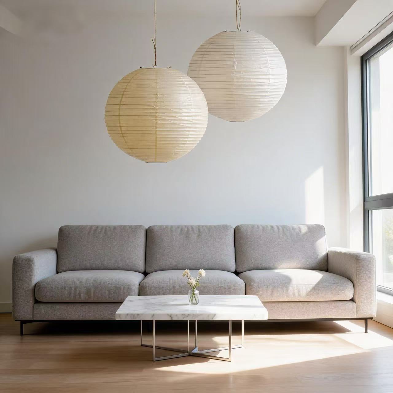 Japanese Retro Silk Paper Lantern Lampshade