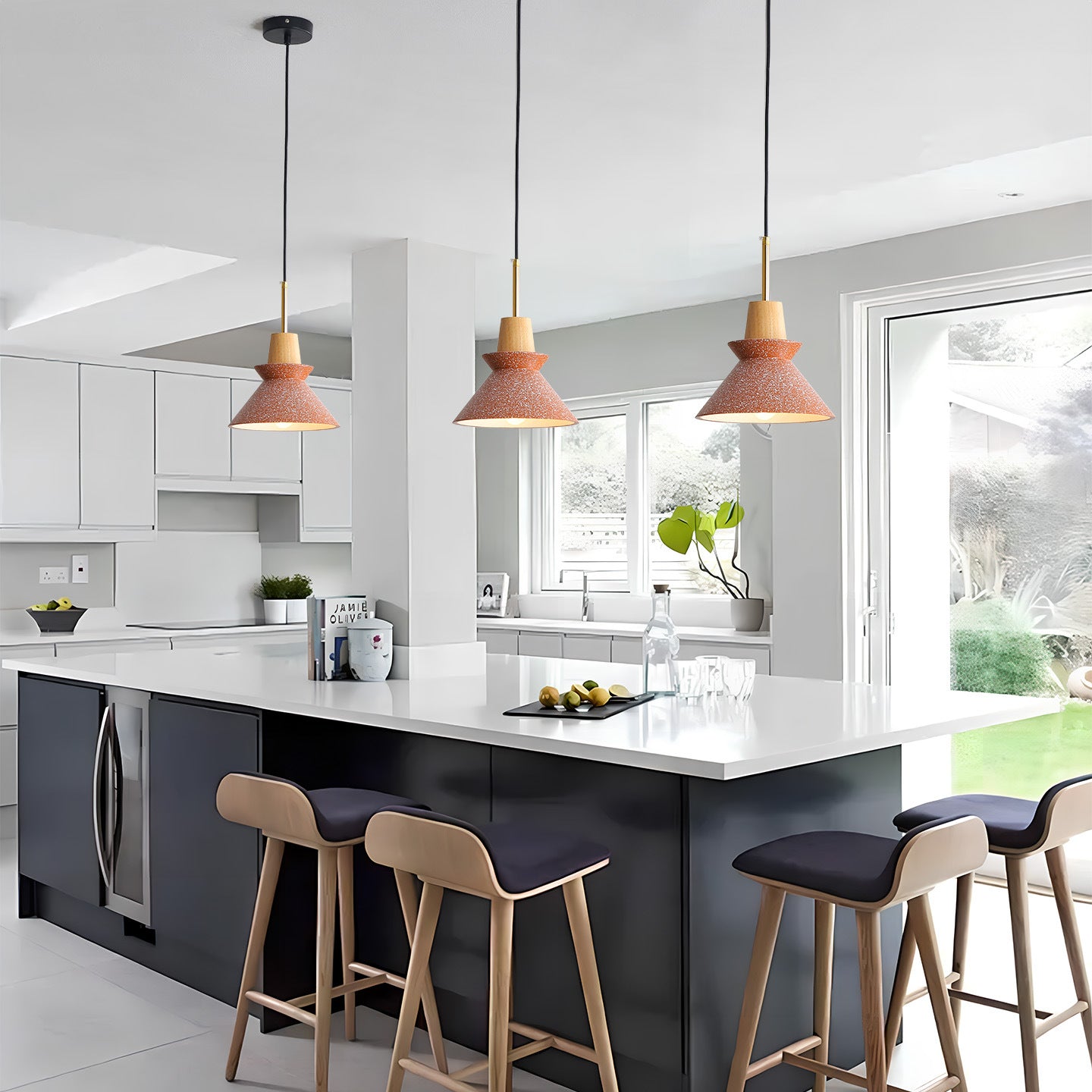 Modern Wooden LED Pendant Lamp