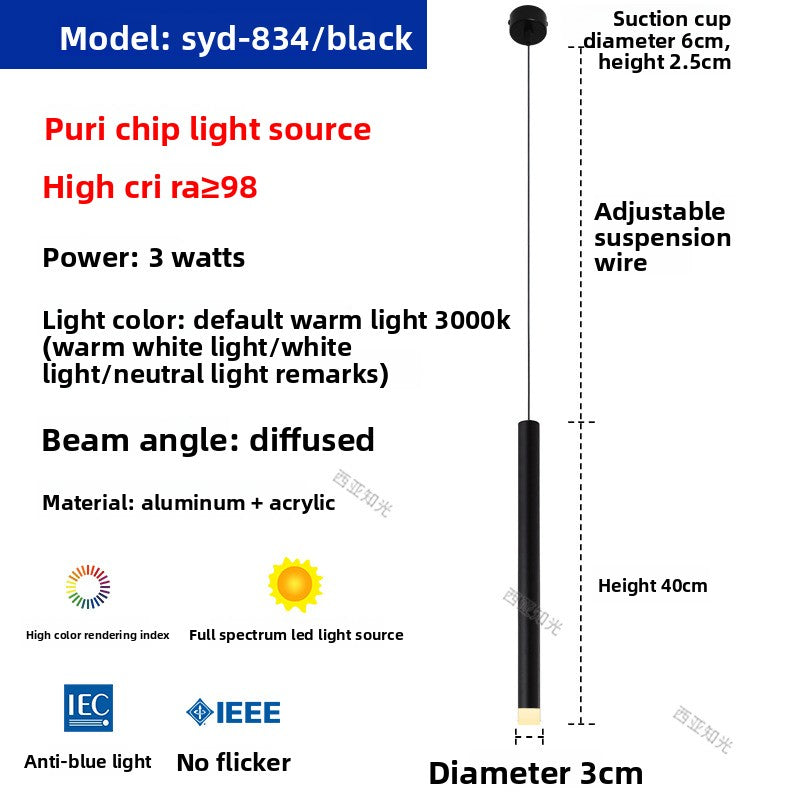 Bar counter long pendant lamp