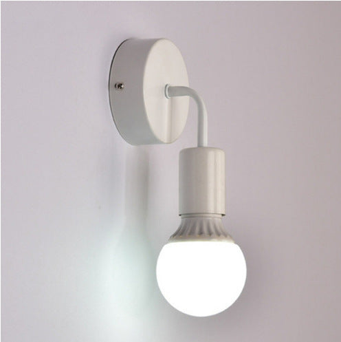 Modern Iron Wall Lamp Nordic Style Bedroom Lighting