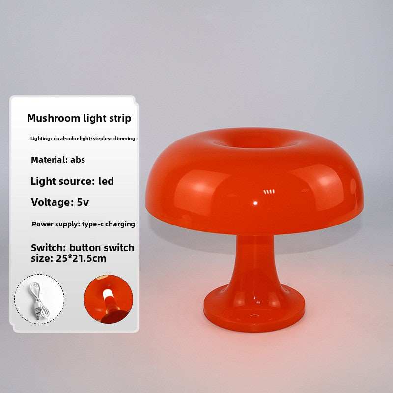 Modern Mushroom Table Lamp USB Night Light