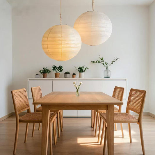 Japanese Retro Silk Paper Lantern Lampshade