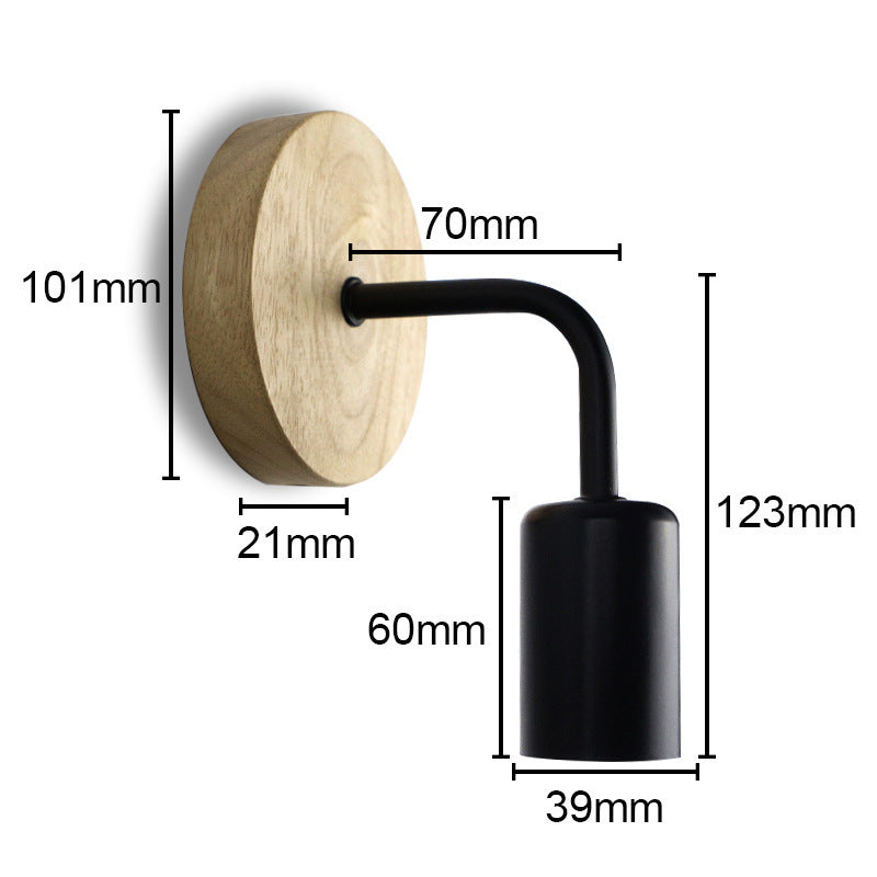Modern Iron Wall Lamp Nordic Style Bedroom Lighting