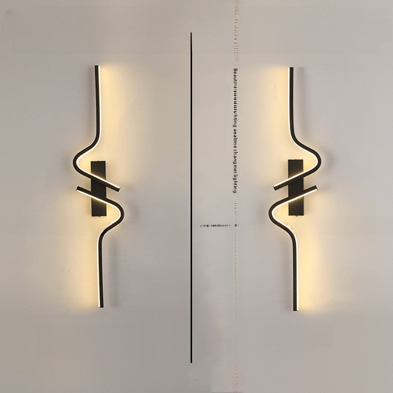 Minimalist Wave LED Wall Lamp for Home Decoration