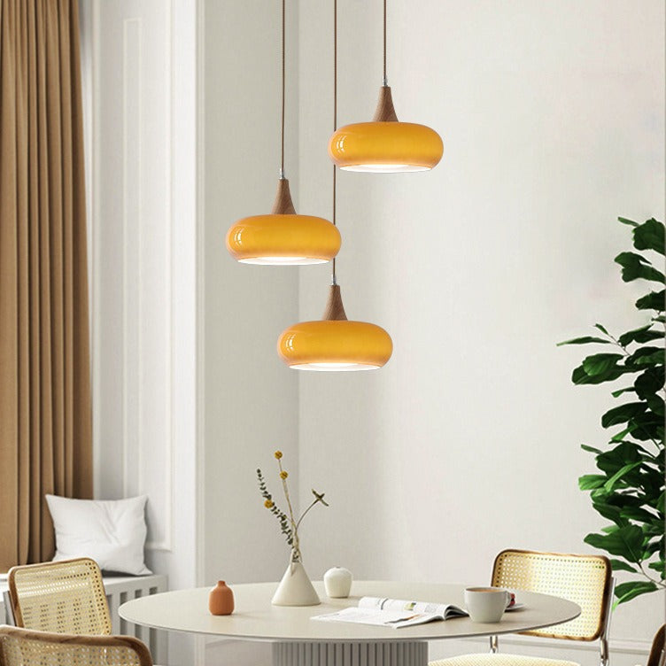 Nordic Wooden Hanging Chandelier Light