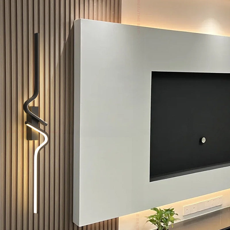 Minimalist Wave LED Wall Lamp for Home Decoration