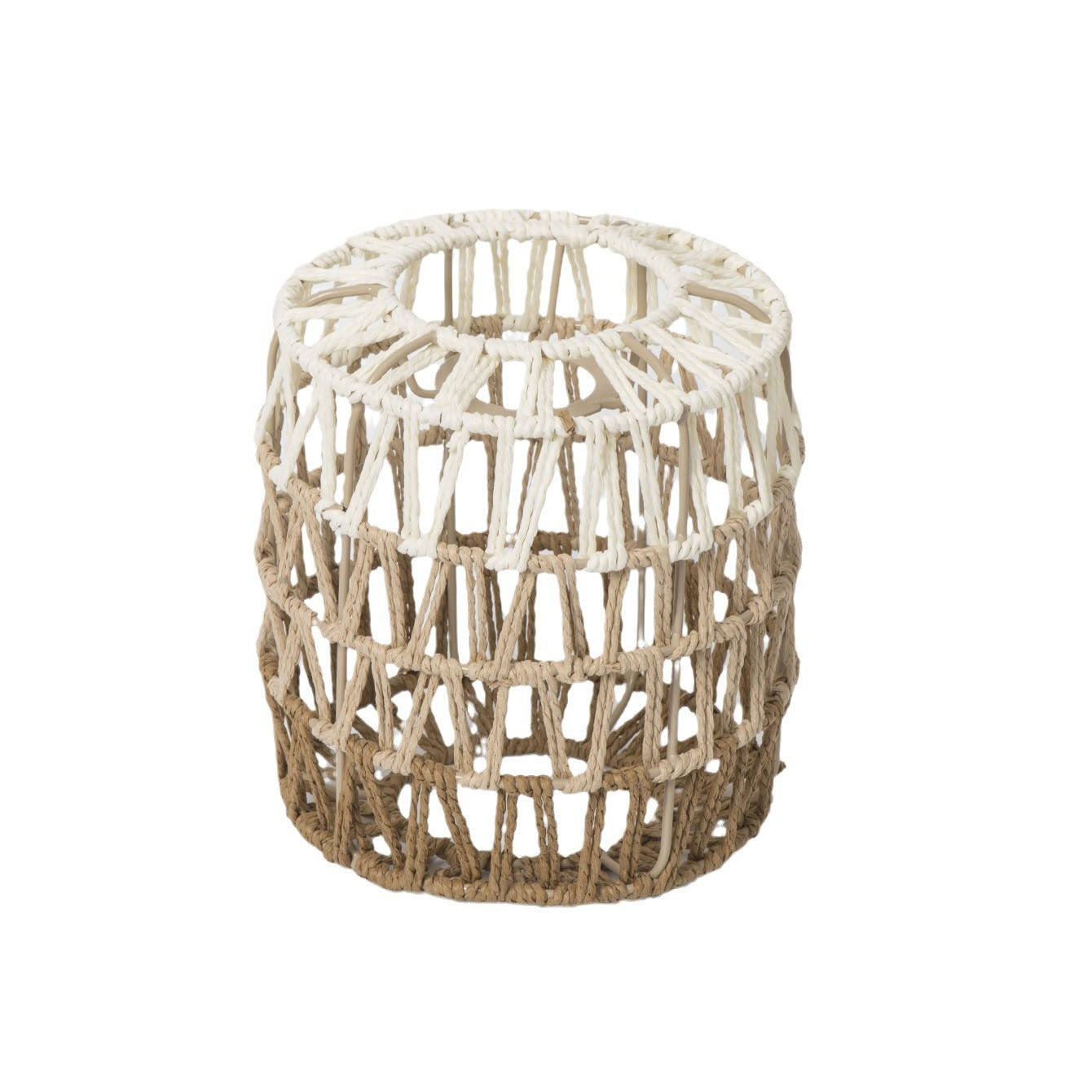 Handwoven Paper Rope Gradient Lampshade