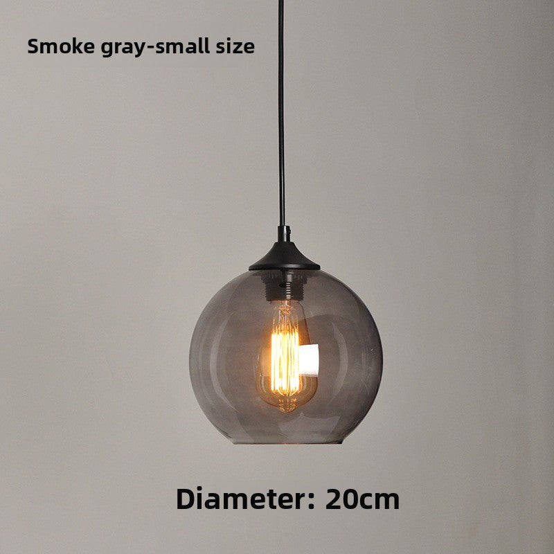 Retro Glass Spherical Pendant Lighting