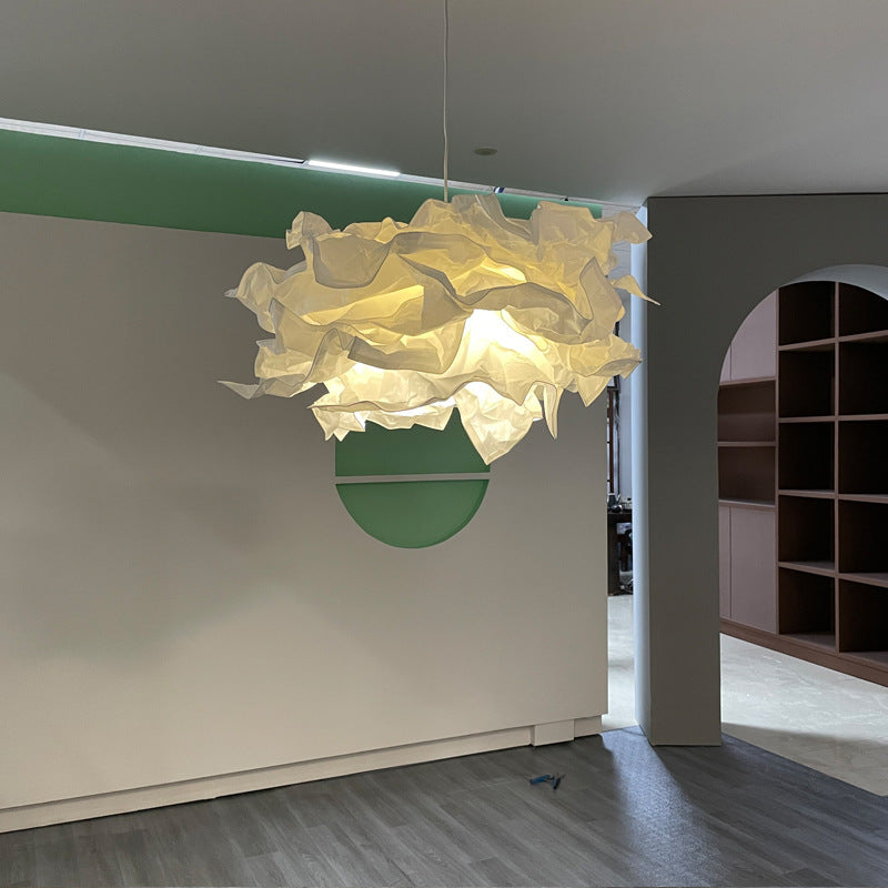Japanese Wabi-Sabi Paper Cloud Chandelier