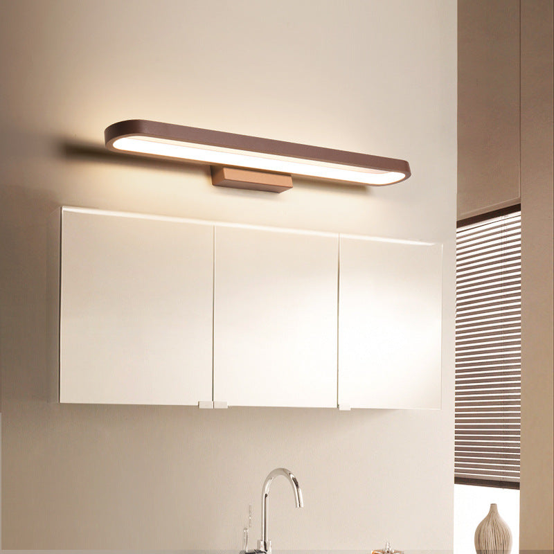 Minimalist LED Mirror Front Light with Adjustable Illumination