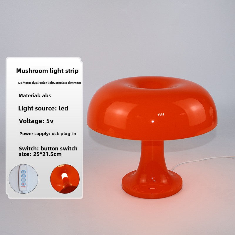 Modern Mushroom Table Lamp USB Night Light