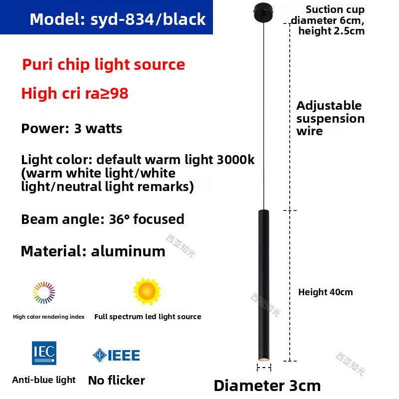 Bar counter long pendant lamp