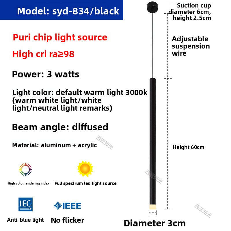 Bar counter long pendant lamp