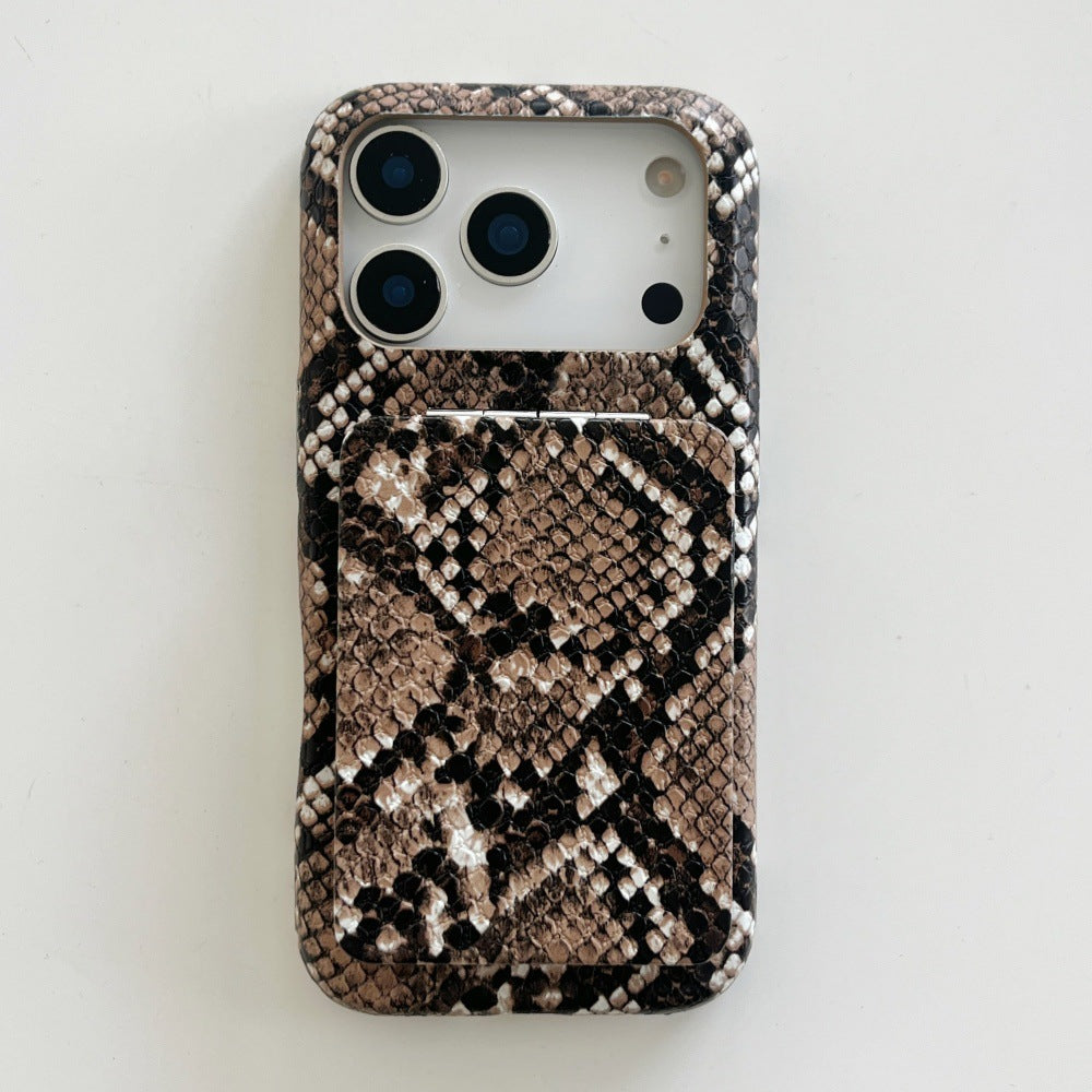 Läderskal med Korthållare