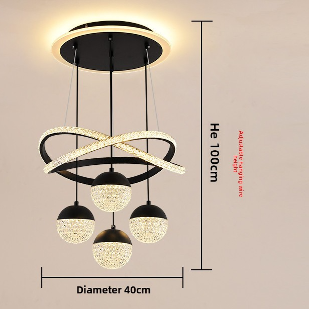 Modern Minimalist LED Chandelier for Dining Room