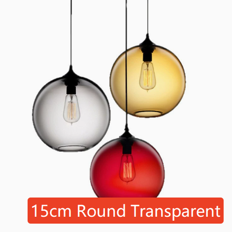 Retro Glass Spherical Pendant Lighting