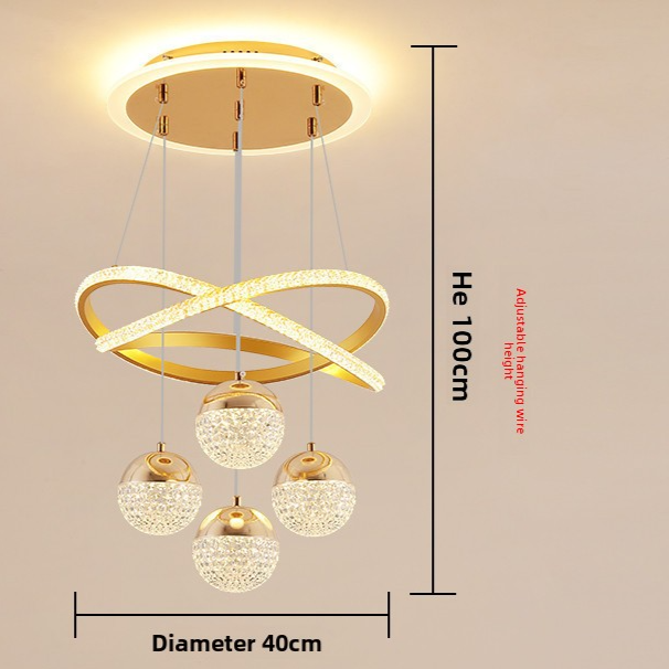 Modern Minimalist LED Chandelier for Dining Room