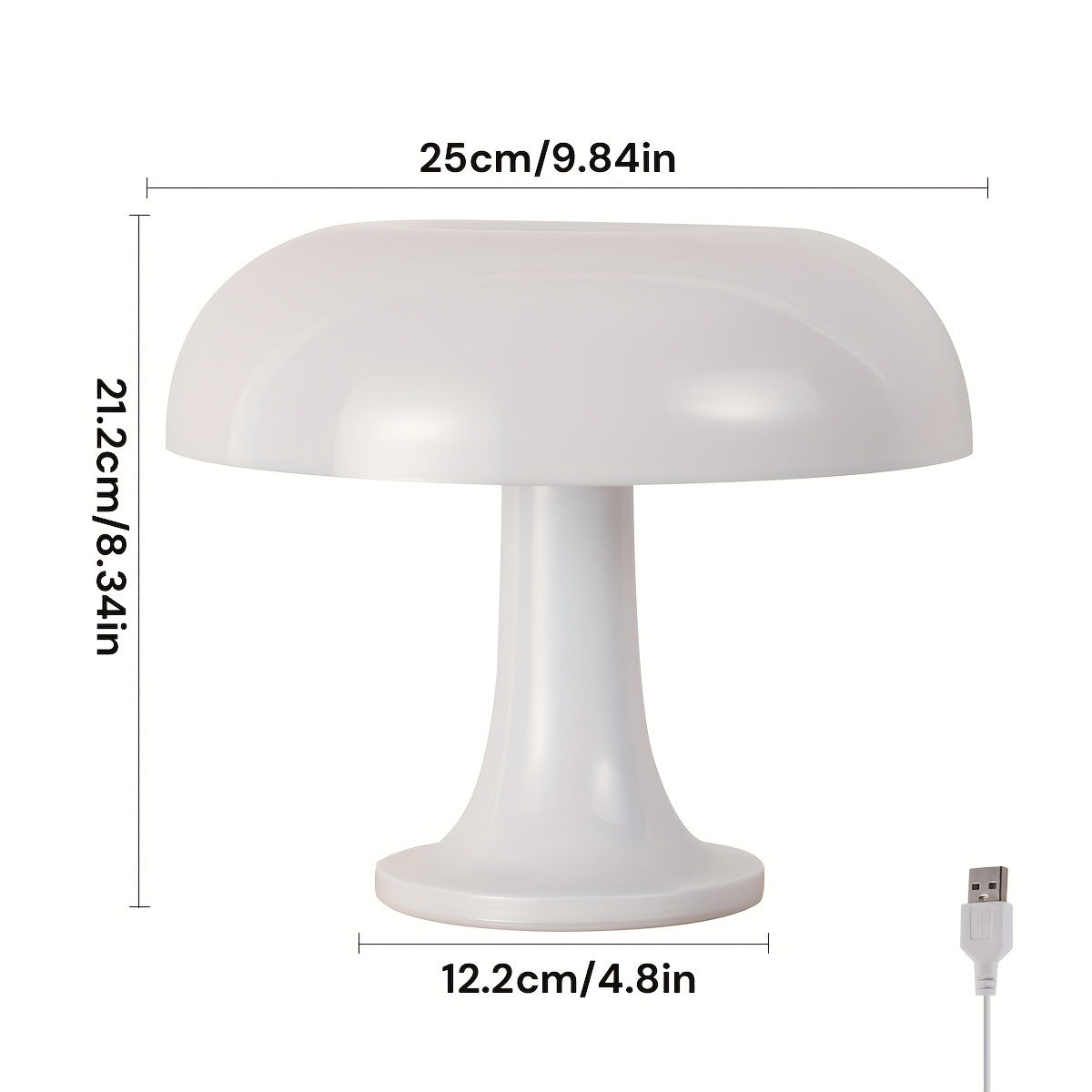 Modern Mushroom Table Lamp USB Night Light