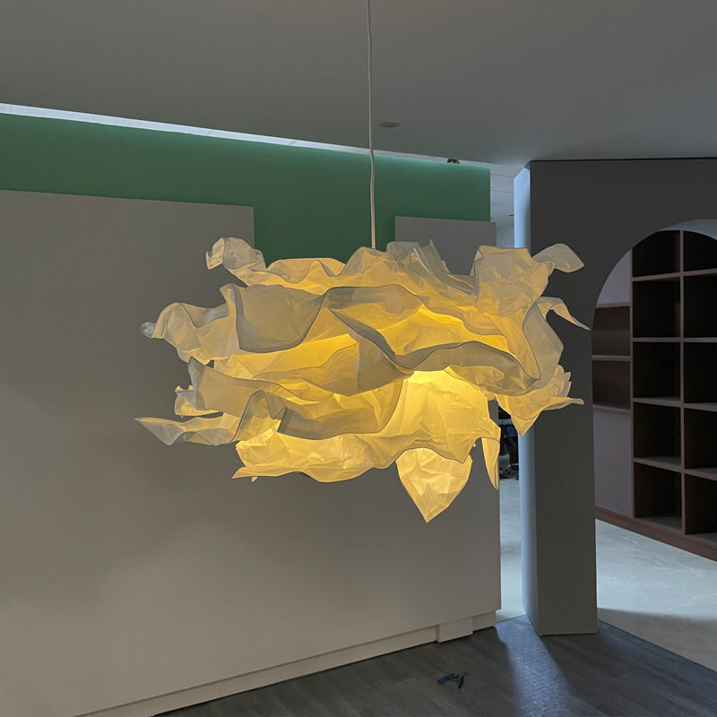 Japanese Wabi-Sabi Paper Cloud Chandelier