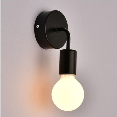 Modern Iron Wall Lamp Nordic Style Bedroom Lighting