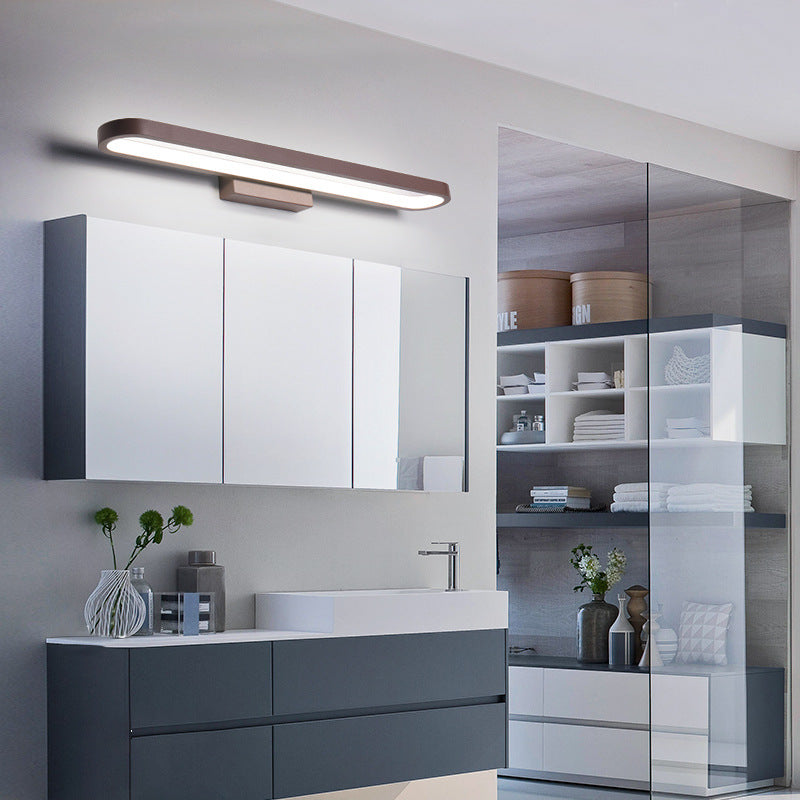 Minimalist LED Mirror Front Light with Adjustable Illumination