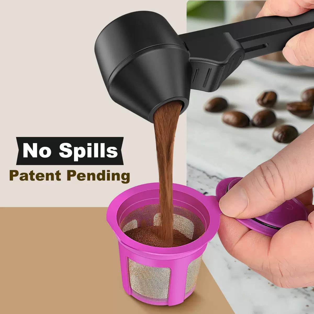 Sliding Coffee Funnel Spoon