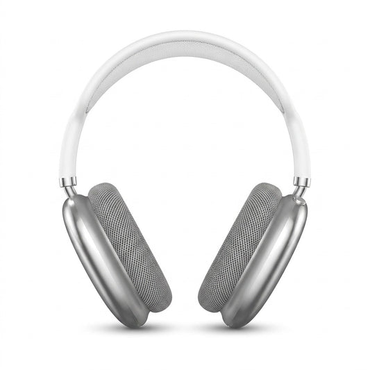 Over-ear Hörlurar med Kraftfull Bas – framifrån mot vit studiobakgrund